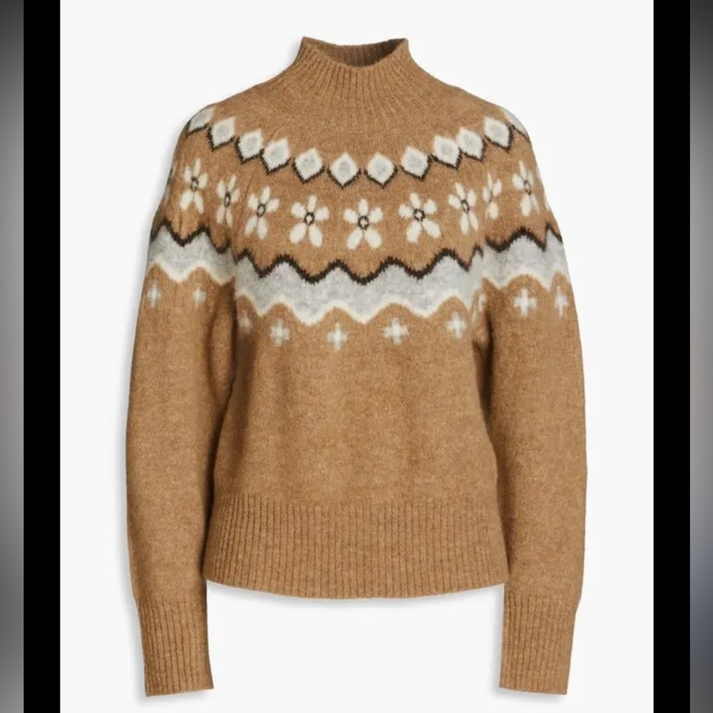 🎀HP🎀 SANDRO SWEATER Fair Isle Large EUC Beautiful 🎀